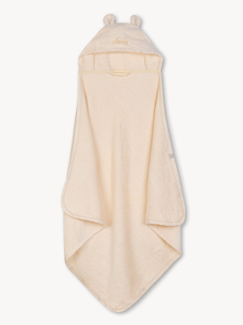 Bath cape Bear Cream