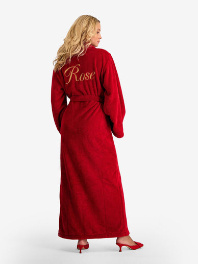 Robe Long Bordeaux Red