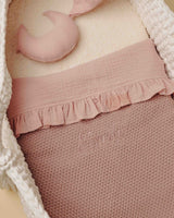 Knitted Blanket Old Pink