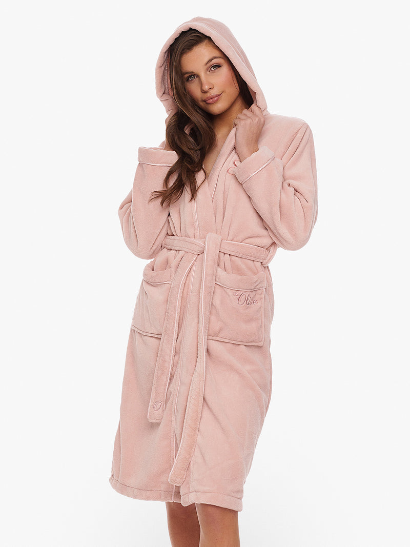 Robe Hooded Orchid Pink